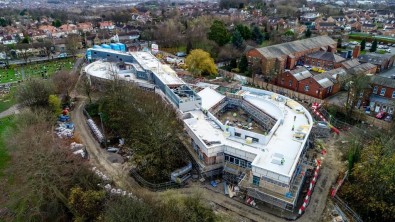 Aerial view of the CAMHS unit in December 2020