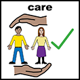 Symbol showing good quality care provision