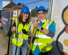 IMG1 - Kate and Tracey, NHS Staff volunteer for DIY SOS build