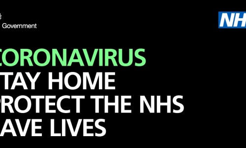 Coronavirus stay home poster